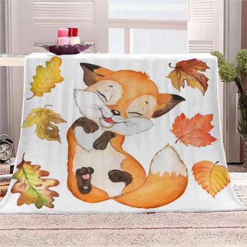 Kuscheldecke 100 x 130 cm 3D Lustiger Fuchs Decke Flanell Fleecedecke Weich Warm Flauschig kuscheldecken Tier Wohndecke Decken für Sofadecke Couchdecke, Kinder Erwachsene K70 Kuscheldecke 100 x 130 cm 3D Lustiger Fuchs Decke Flanell Fleecedecke Weich Warm Flauschig kuscheldecken Tier Wohndecke Decken für Sofadecke Couchdecke, Kinder Erwachsene K70 von okoikfc