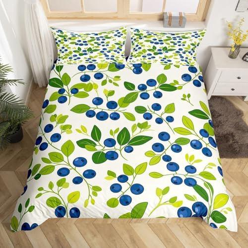okoikfc Bettwäsche 155x200 Blaubeere Weiche Mikrofaser Obst Bettbezug 155x200 Duvet Cover mit 2 Kissenbezug 80x80 cm, Bedding Set Für Kinder Erwachsene FF17 okoikfc Bettwäsche 155x200 Blaubeere Weiche Mikrofaser Obst Bettbezug 155x200 Duvet Cover mit 2 Kissenbezug 80x80 cm, Bedding Set Für Kinder Erwachsene FF17 von okoikfc