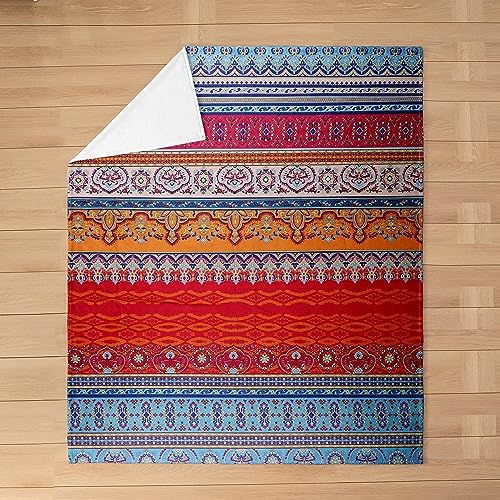 okoikfc Kuscheldecke Flauschig 180x200 cm 3D Jahrgang Decke Fleecedecke - Wohndecke, Sofadecke XL, Decke Couch Blanket, Kuscheldecke Große, Sofa überwurfdecke von okoikfc