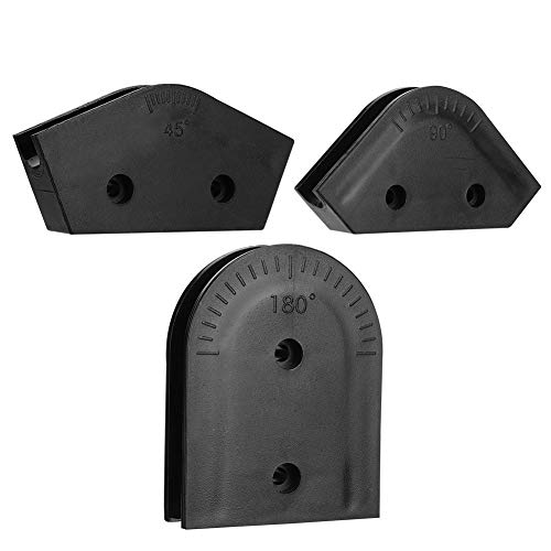 Acryl Hartrohr Biege Kit 3 Stücke 16mm AD 45/90/180 Grad Durchmesser Starre Rohrbiegemaschine Form Tool Kit ABS Multi-Winkel Acryl Material Tool Kit für AWGM3 Serie (Schwarz) von okoium
