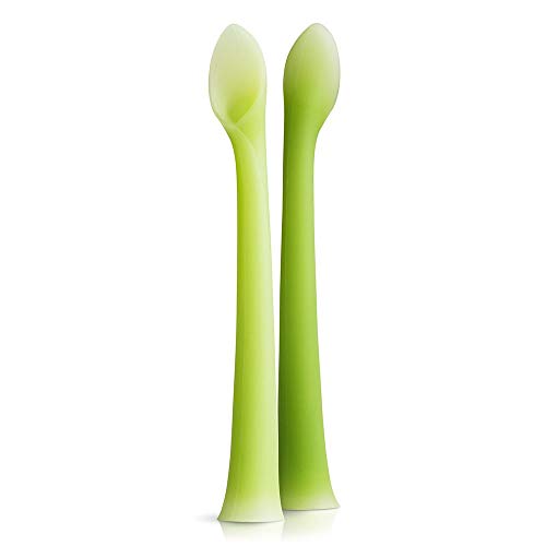 YYST Olababy 100% Silicone Soft Tip Feeding Spoon for Parent Led Weaning 2 Count (Pack of 1) von olababy