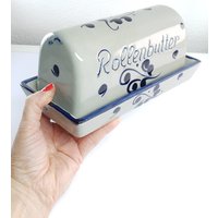 Butterbehälter Butterdose Fassbutter Behälter Für Butter Aufbewahrung Keramikbehälter von oldcamerasandmore