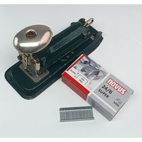 Tacker Bürobedarf Bukama Knirps A Heftklammern Grün Vintage Retro Büroartikel Metall 24/6 von oldcamerasandmore