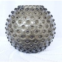 Vase Blumenvase Glasvase Kugelvase Noppenvase Rauchglas Vintage Retro Vase Blumenvase Glasvase Kugelvase Noppenvase Rauchglas Vintage Retro von oldcamerasandmore