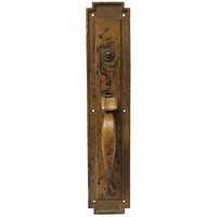 Antike 17 In. Sargent Art Deco Bronze Türgriff von oldegoodthings