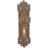 Antike Corbin Louis Xiv Kupfer Überzogene Bronze Touraine Türknauf Set von oldegoodthings