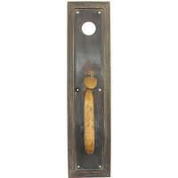 Antiker Art Deco 16 In. Bronze Türgriff von oldegoodthings