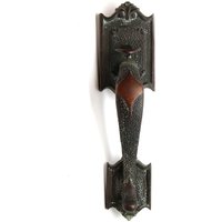 Antike Bronze 10, 5 Zoll Arts & Crafts Türgriff Mit Daumenverschluss von oldegoodthings