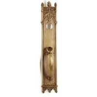 Antiker Gothic 19 Zoll Bronze Türgriff von oldegoodthings