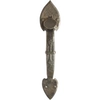 Antiker Nickel Über Bronze Arts & Crafts Türgriff von oldegoodthings