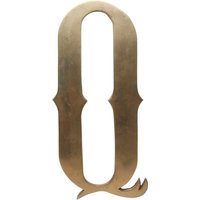 Großer 11, 5 Zoll Massivmessing Buchstabe Q von oldegoodthings