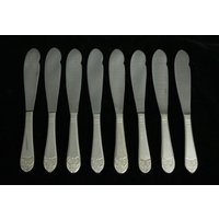 Waldorf Astoria Art Deco Fischmesser Besteck 8 Teiliges Set von oldegoodthings