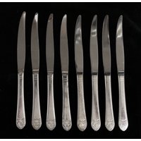 Waldorf Astoria Art Deco Gesägtes Steakmesser Besteck 8-Teiliges Set von oldegoodthings