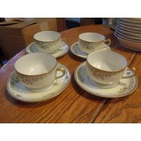 Vier Sätze, Circa 1915 Haviland Limoges Antoinette Tassen & Untertassen. Schöner Unbeschädigter Zustand. Mehrere Partien Der Anleitung. Inv#0758 von oldies2treasure