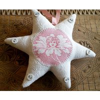 stern - Bauernleinen Mit Mädchenkopf von oldlinen4you