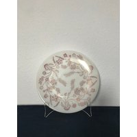 Bund Glasmilch Glasteller Mit Blumen Und Blättern von oldoddthings