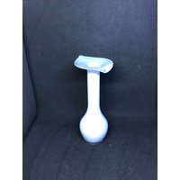 Calla-Lilien-Glasvase Knospe Jack-In-The-Pulpit Glasvase Weiß Und Blau von oldoddthings