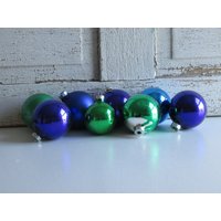 Vintage Rauch Blau Und Grün Quecksilber Glas Weihnachten Christbaumschmuck 8Er-Set/Made in Usa Mid Century Urlaub Wohnkultur Vintage Rauch Blau Und Grün Quecksilber Glas Weihnachten Christbaumschmuck 8Er-Set/Made in Usa Mid Century Urlaub Wohnkultur von oldstufflove