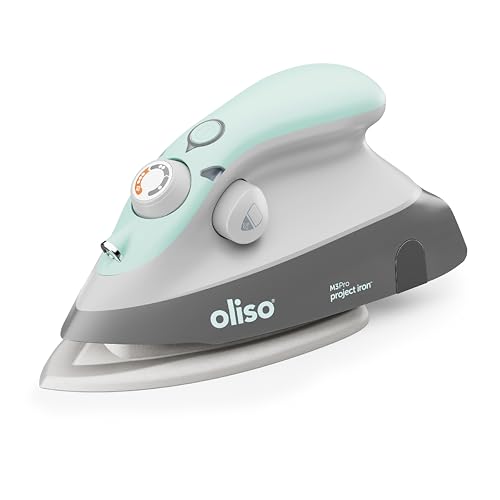 oliso M3Pro Textil-Kompakt-Dampfbügeleisen mit Solemate-Heißbügelablage von oliso