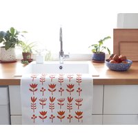 Baumwoll Küchentuch Wildblumen. Geben Sie Ihrem Zuhause Ihre Persönliche Note Buntes Geschirrtuch Von Hand Bedruckt, Einweihungsgeschenk von olula