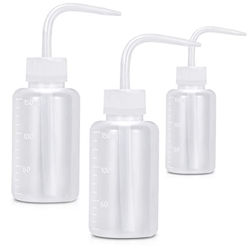 olyee 3 Stück 150ml Pflanzen Wasser Blume des Frischen Flasche Transpartent Spritzflasche Waschen Squeeze Flasche Waschflasche Kunststoff Quetschflaschen Squeeze Bottle Sprühflasche für Pflanzen von olyee