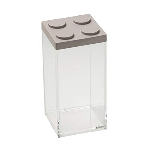 OMADA Design - 1,5 l Backstein-Lebensmittelbehälter mit stapelbarem Deckel und hochwertigem transparentem Behälter – Brickstore-Linie von omada
