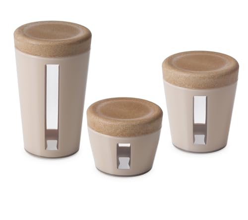 OMADA Design – Dosen-Set in 3 Größen – Behälter aus Kunststoff und Holz mit Deckel für Frische von Lebensmitteln – Made in Italy – Linie Ecoliving OMADA Design – Dosen-Set in 3 Größen – Behälter aus Kunststoff und Holz mit Deckel für Frische von Lebensmitteln – Made in Italy – Linie Ecoliving von omada