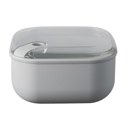 omada Design – 2 l quadratischer, luftdichter Lebensmittelbehälter mit transparentem Deckel – Linie Pull Box von omada