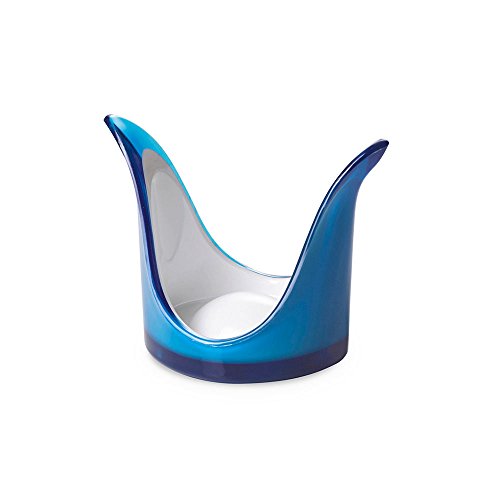 Omada Design Becherhalter in Zweifarbig Acryl für Einmalgebrauch Plastikbecher, Made in Italy, mit Fassungsvermögen von 0,2/0,25 ml. Spülmaschinenfest, Linea Square, Türkise Farbe von omada