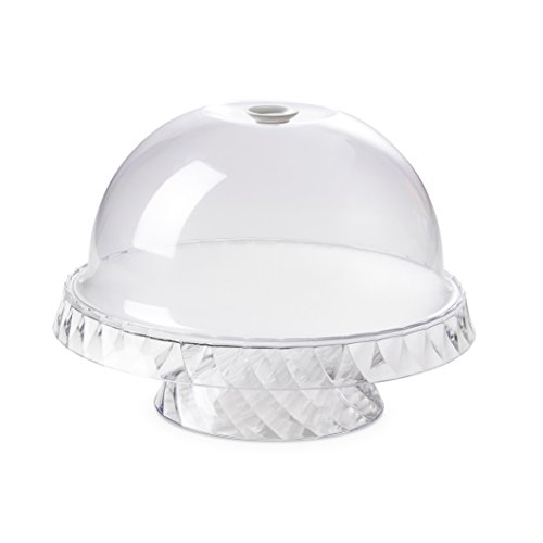 Omada Design Kuchenform aus Acryl mit Verschließbarer Glucke, Durchmesser von 36 cm, mit einem Träger für Obst oder Kuchen. Sie ist Spülmaschinenfest, Made in Italy, Linea Diamond, Transparent Farbe Omada Design Kuchenform aus Acryl mit Verschließbarer Glucke, Durchmesser von 36 cm, mit einem Träger für Obst oder Kuchen. Sie ist Spülmaschinenfest, Made in Italy, Linea Diamond, Transparent Farbe von omada