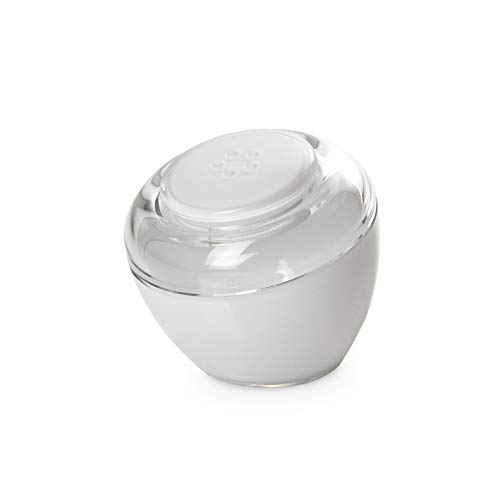 Omada Design Salzstreuer oder Pfefferstreuer aus Durchsichtigen und Farbigen Kunststoff, Deckel mit Druckverschluss. Fassungsvermögen von 7,5 Cl, Made in Italy, Linea Movida, Weiße Farbe von omada