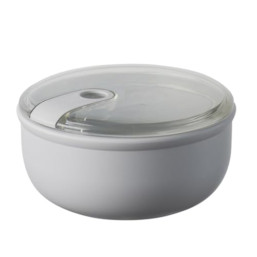 OMADA Design - 0,75 L runder, luftdichter Lebensmittelbehälter mit transparentem Deckel - Pull Box Line von omada