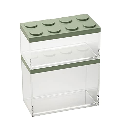 omada Design 2er-Set Backstein-Lebensmittelbehälter mit stapelbarem Deckel und hochwertigem transparentem Behälter - Brickstore line omada Design 2er-Set Backstein-Lebensmittelbehälter mit stapelbarem Deckel und hochwertigem transparentem Behälter - Brickstore line von omada
