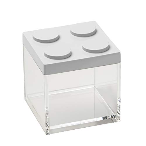 omada Design - 500 ml Backstein-Lebensmittelbehälter mit stapelbarem Deckel und hochwertigem transparentem Behälter – Brickstore-Linie von omada
