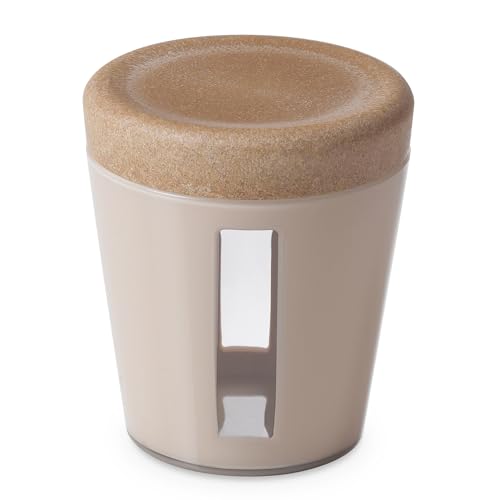 OMADA Design – Vorratsdose 0,75 l – Behälter aus Kunststoff und Holz mit Deckel für frische Lebensmittel – Linie Ecoliving von omada