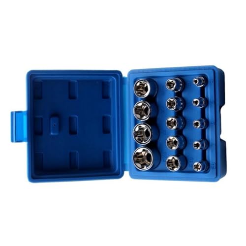 14pcs E4-E24 Sterne Socket Set Schraubenschlüsselkopf Auto Reparaturwerkzeug Externe Sternbuchse Set Female Socket Set Mit Speicherhülle Professionelles Mechaniker Werkzeug von omiinitio