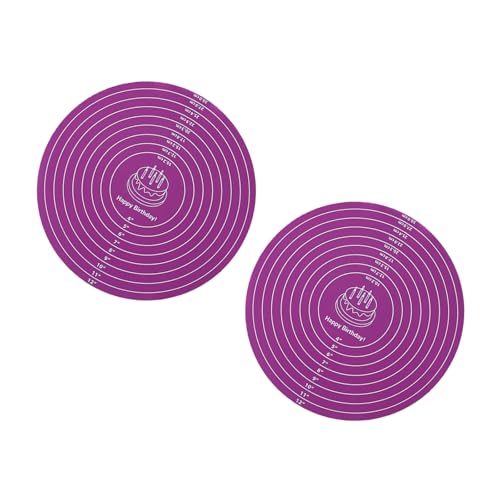 2 Packung Hitzes Silikon Backmatten Teig Rolling Board Für Pizzagebäck Und Kuchen Dekorationskuchen Plattenspieler Silikonpolster 2 Packung Hitzes Silikon Backmatten Teig Rolling Board Für Pizzagebäck Und Kuchen Dekorationskuchen Plattenspieler Silikonpolster von omiinitio