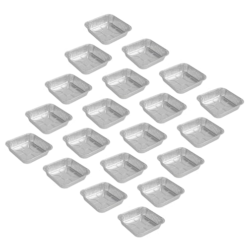 20 Stück Quadratische Aluminiumfolienschale Hochtemperaturbeständige Behälter Für Ofen Und Luftbratenbackzubehör 20 Stück Quadratische Aluminiumfolienschale Hochtemperaturbeständige Behälter Für Ofen Und Luftbratenbackzubehör von omiinitio