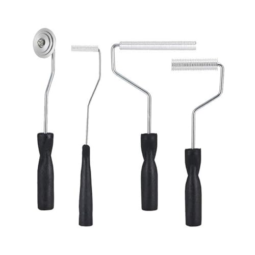 4 Pieces Sturdy Aluminiumlegierung Fiberglas Laminierrollen Tool Für Eine Effiziente Luftblasenentscheidung Arbeitsabsatz von omiinitio