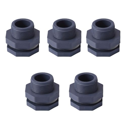 5pcs 3/4inch Plastikwassertanks Anschluss Soild Garten Spigot Adapter Bulkhead Garten Steckdosen Gelenk von omiinitio