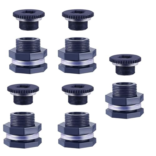 5pcs 3/4inch Plastikwassertanks Anschluss Soild Garten Spigot Adapter Bulkhead Garten Steckdosen Gelenk von omiinitio