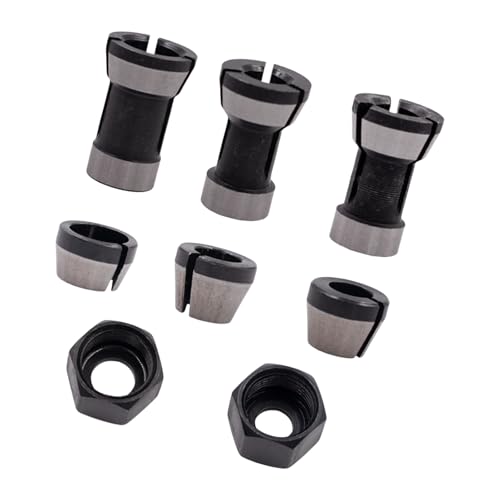 6/6.35/8mm CHucks Adapter Kopfkonverter Router Klemmhalter Werkzeugzubehör Für Trimmmaschinen Elektrische Router Collet von omiinitio