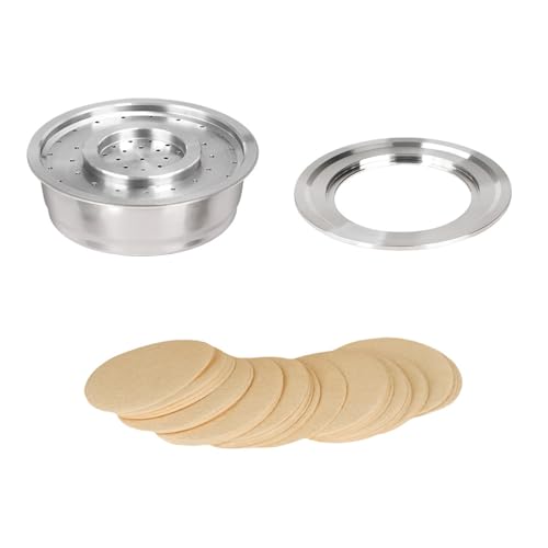 Kaffeeschoten Wiederverwendbarer Kaffeeschoten Adapter Edelstahl Textur Kaffeemaschine Ansatz Für Kaffeebrauen von omiinitio