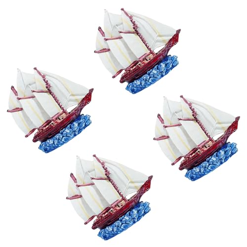 omiinitio Fischtanks Schiffbruch Künstliche Segelboote Handwerkssimulationslandschaft Segelboote Pflanzen Landschaftsgestaltung Fischtanks Pflanzenharzen Schiffsmodell Für Aquarium von omiinitio
