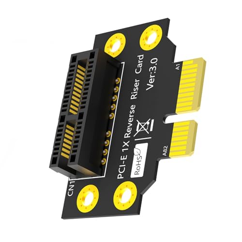 omiinitio PCIE 1x 90 Grad Reverse Male to Female Risers Kartenadapter Risers Board PCIe 1x Bis 1x Für Server PC omiinitio PCIE 1x 90 Grad Reverse Male to Female Risers Kartenadapter Risers Board PCIe 1x Bis 1x Für Server PC von omiinitio