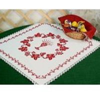 Weihkorbdeckerl Rebe 55x 55 cm, Weihkorbdecke Mit Spitze Zum Selber Sticken von omudelkreativ