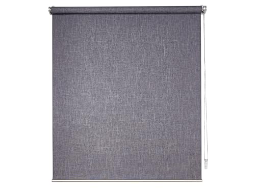 ondeco Klemmrollo ohne Bohren, Sichtschutz Rollo Fenster innen und Tür mit Klemmträger Smart tauglich Grau-Haptik 100x250 cm ondeco Klemmrollo ohne Bohren, Sichtschutz Rollo Fenster innen und Tür mit Klemmträger Smart tauglich Grau-Haptik 100x250 cm von ondeco