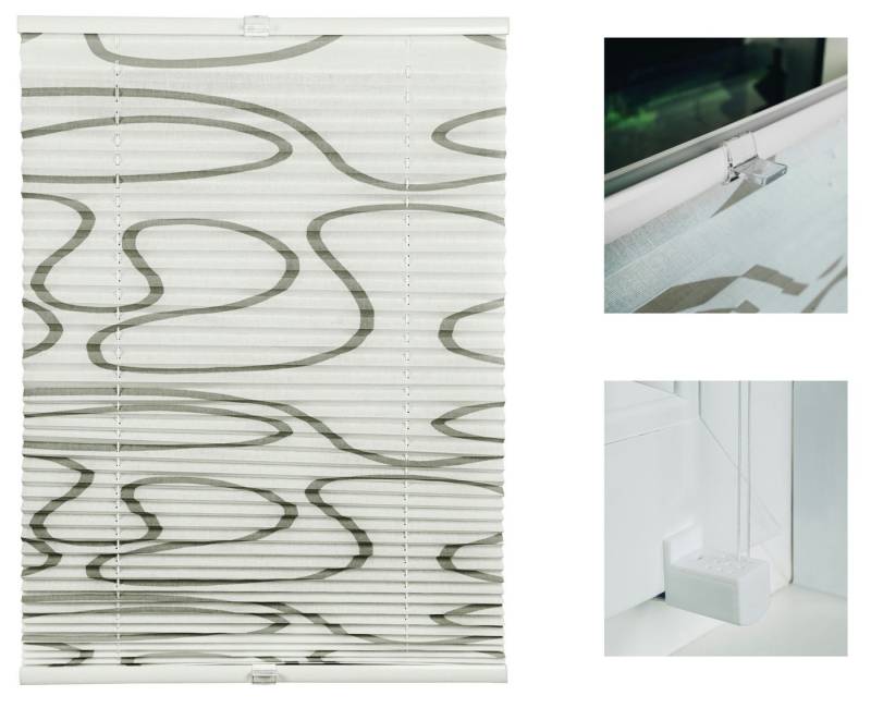 ondeco Plissee Move, Lichtschutz, ohne Bohren, verspannt, Klemmträger mit Feststellschraube ondeco Plissee Move, Lichtschutz, ohne Bohren, verspannt, Klemmträger mit Feststellschraube von ondeco