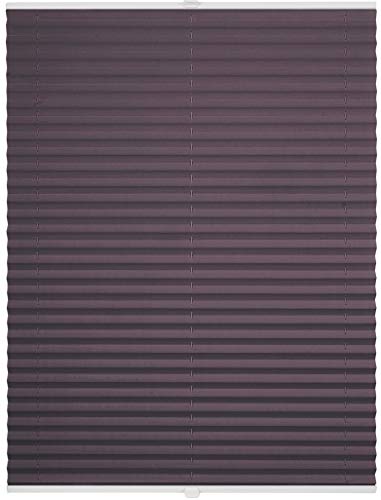 ondeco Plissee ohne Bohren mit Klemmträger, Sonnenschutz für Fenster innen, Jalousien Fenster ohne Bohren Blickdicht, Faltrollo Sichtschutz für Tür Fensterrahmen, Rollo Flieder 40x130 cm von ondeco