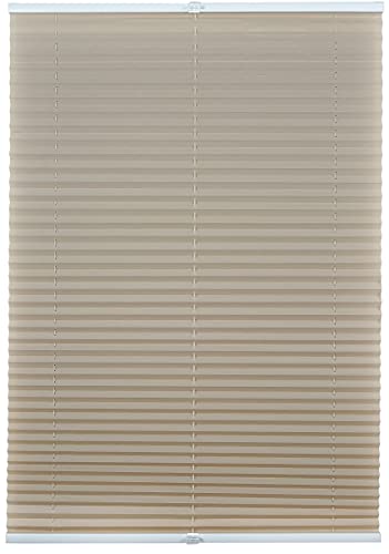 ondeco Plissee ohne Bohren mit Klemmträger viele Farben, Sonnenschutz für Fenster innen, Lichtschutz und Blickdicht, Plissee klemmfix Faltrollo Sichtschutz für Tür Beige 80x210 cm ondeco Plissee ohne Bohren mit Klemmträger viele Farben, Sonnenschutz für Fenster innen, Lichtschutz und Blickdicht, Plissee klemmfix Faltrollo Sichtschutz für Tür Beige 80x210 cm von ondeco